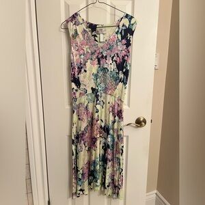 Erdem Floral Sleeveless Midi Dress
